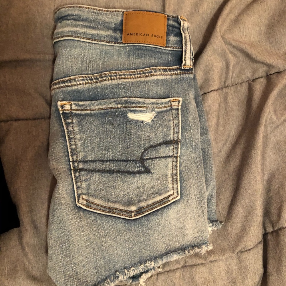 American Eagle Ripped Jean Shorts